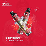 Load image into Gallery viewer, VABAR ROBUST DISPOSABLE 2500 PUFFS 2%
