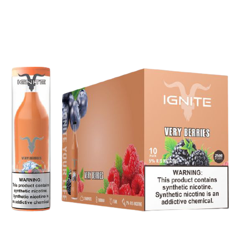 IGNITE V25 DISPOSABLE DEVICE 2500+ PUFFS 5% NIC.